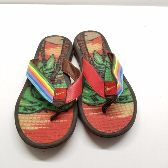 nike rainbow sandals